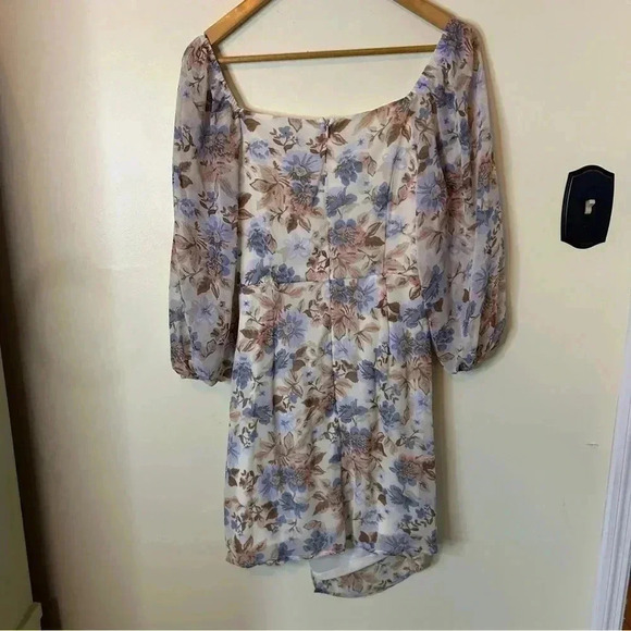 Altar'd State Serelia Dress Beautiful Fall Floral Size Large - Picture 3 of 12